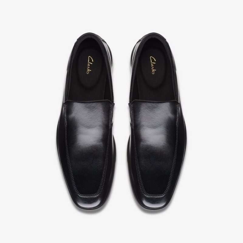 Giày Clarks Howard Edge Loafer Nam - Đen