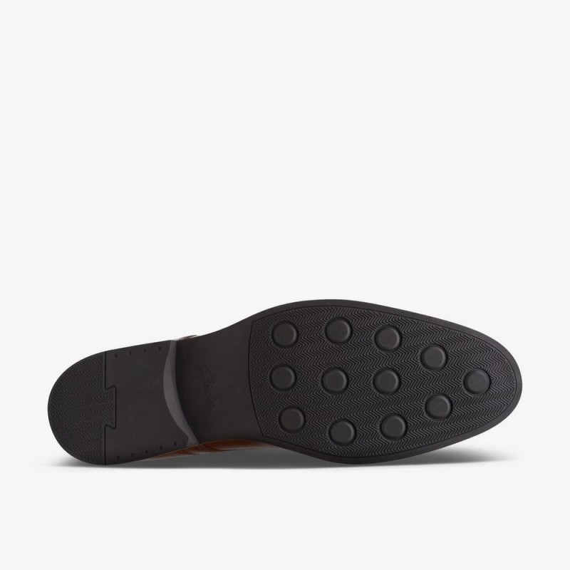 Giày Clarks Whiddon Plain Nam - Nâu