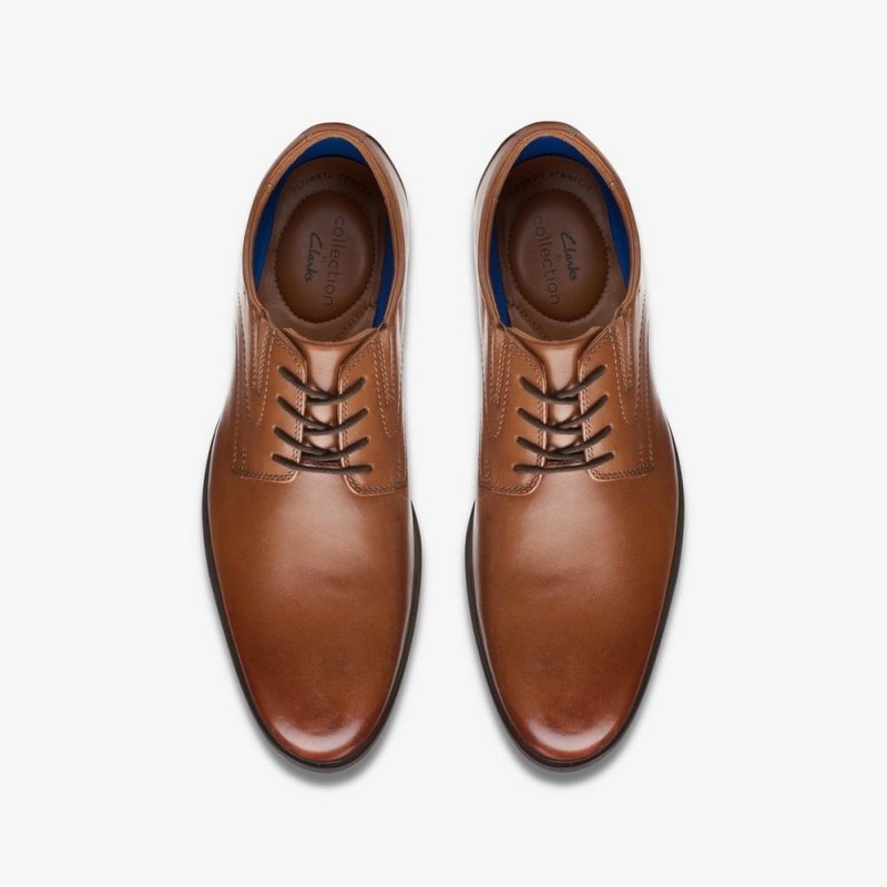 Giày Clarks Whiddon Plain Nam - Nâu